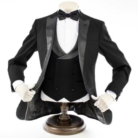 Black 3-Piece Slim-Fit Tuxedo + Black Pants