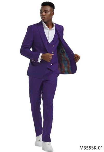 Mardi Gra Custom - Purple and Gold Two Toned Tuxedo