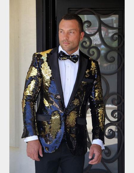 Mardi Gras Party Outfits For Guys - Mens Mardi Gras Costumes - Gold ~ Black