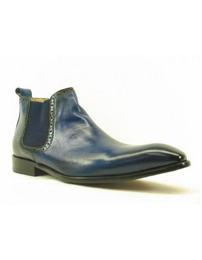 Deerskin Cowboy Boots - Blue ~ Black Deerskin Boots - Deer Boots - Deer Skin Boots