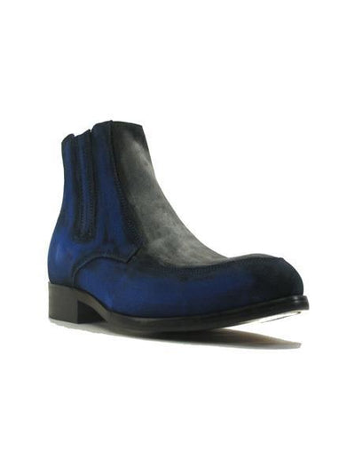 Deerskin Cowboy Boots - Cognac ~ Blue Deerskin Boots - Deer Boots - Deer Skin Boots