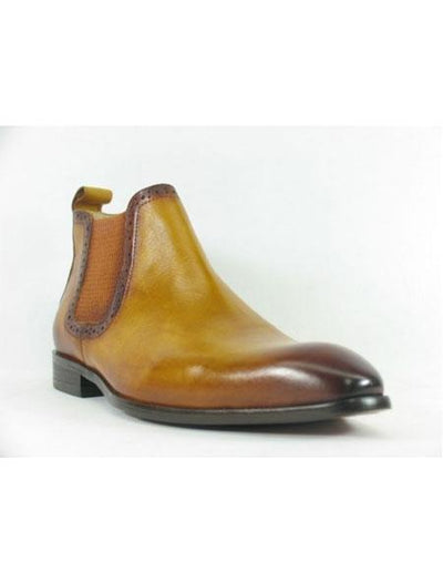 Deerskin Cowboy Boots - Cognac Deerskin Boots - Deer Boots - Deer Skin Boots