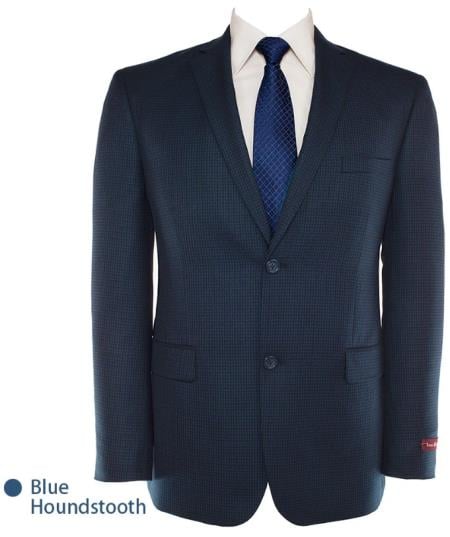 Mens Slim Fit Jacket Single Breasted Two Buttons Blazer