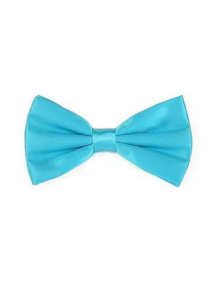 Mens Formal - Wedding Bowtie - Prom Turquoise Bowtie