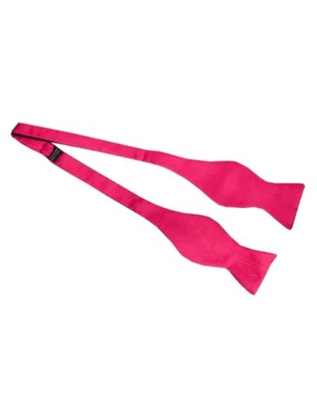Mens Formal - Wedding Bowtie - Prom Fuchsia Self-Tie Bowtie
