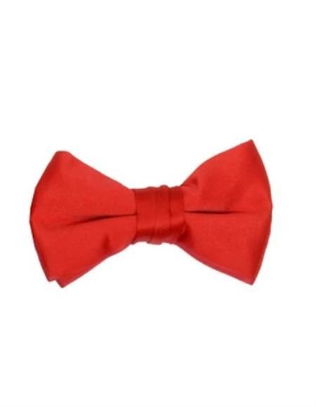 Mens Formal - Wedding Bowtie - Prom Lipstick Red Bowtie