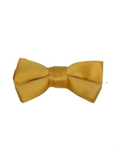 Mens Formal - Wedding Bowtie - Prom Gold Pre-Tied Bowtie