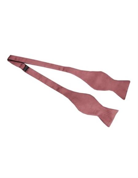 Mens Formal - Wedding Bowtie - Prom Rose Self-Tie Bowtie