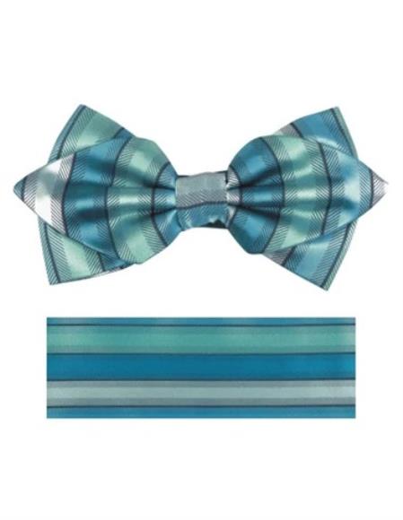 Mens Formal - Wedding Bowtie - Prom Aqua Green Bowtie