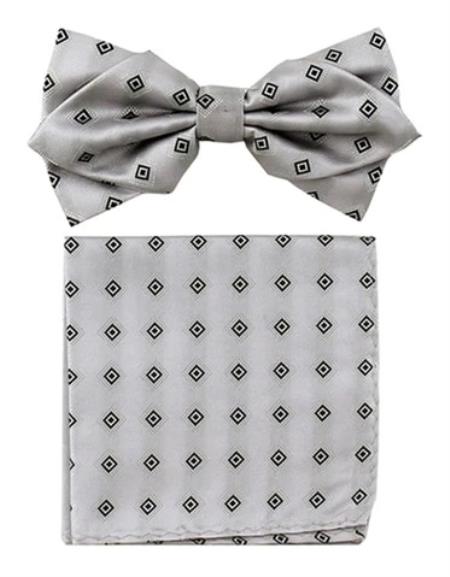 Mens Formal - Wedding Bowtie - Prom Black Square Bowtie