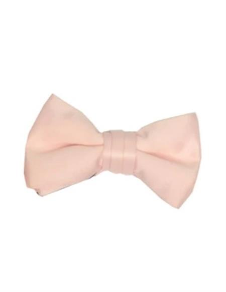 Mens Formal - Wedding Bowtie - Prom Peach Pre-Tied Bowtie