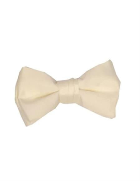 Mens Formal - Wedding Bowtie - Prom Ivory Pre-Tied Bowtie