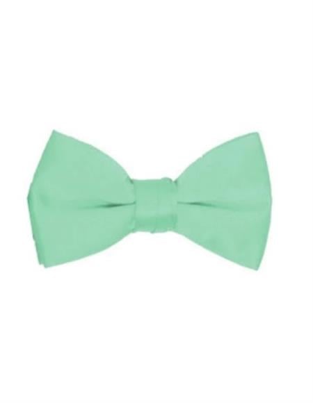 Mens Formal - Wedding Bowtie - Prom Light Green Pre-Tied Bowtie