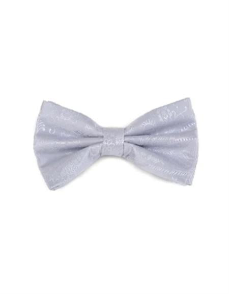 Mens Formal - Wedding Bowtie - Prom Lilac Paisley Bowtie