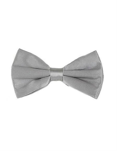 Mens Formal - Wedding Bowtie - Prom Grey Pre-Tied Bowtie