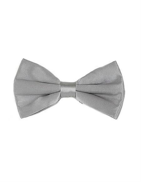 Mens Formal - Wedding Bowtie - Prom Grey Pre-Tied Bowtie