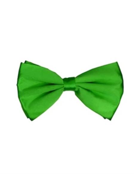 Mens Formal - Wedding Bowtie - Prom Apple Green Pre-Tied Bowtie
