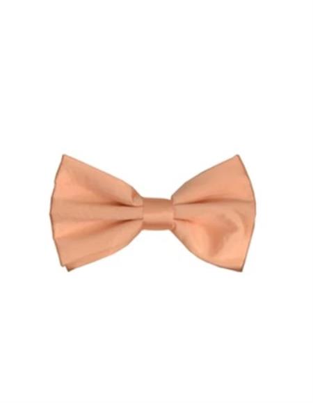 Mens Formal - Wedding Bowtie - Prom Peach Pre-Tied Bowtie