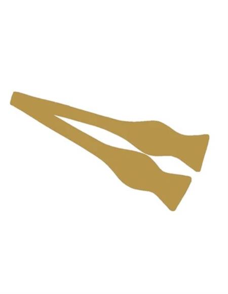 Mens Formal - Wedding Bowtie - Prom Gold Self-Tie Bowtie