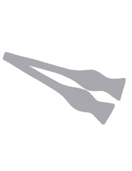 Mens Formal - Wedding Bowtie - Prom Grey Self-Tie Bowtie