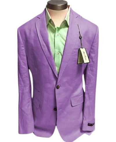 Mens Linen Blazer - Lavender Linen Sport Coat - Summer Blazer