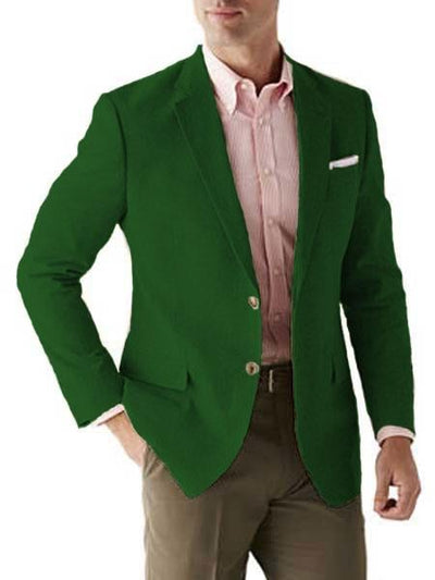 Mens Linen Blazer - Hunter Green Linen Sport Coat - Summer Blazer