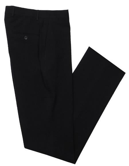 Big And Tall Seersucker Pants For Men - Black