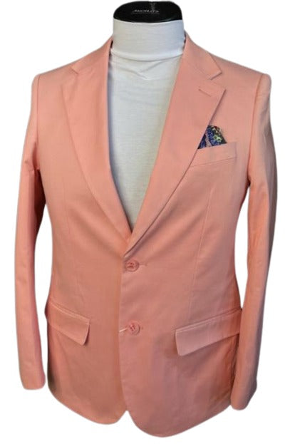Cotton Blazer - Mens Summer Sport Coat - Pink