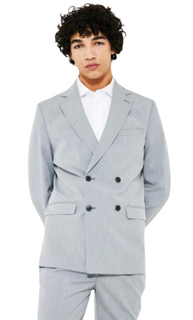 Ultra Slim Fit - Double Breasted Blazer - Sport Coat (No Pants)