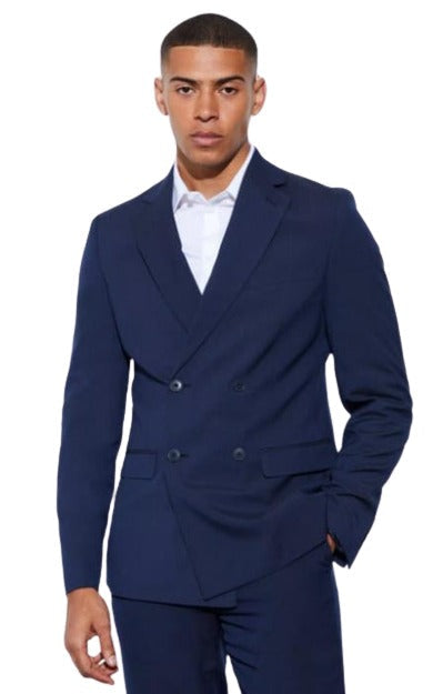 Ultra Slim Fit - Double Breasted Blazer - Sport Coat (No Pants)