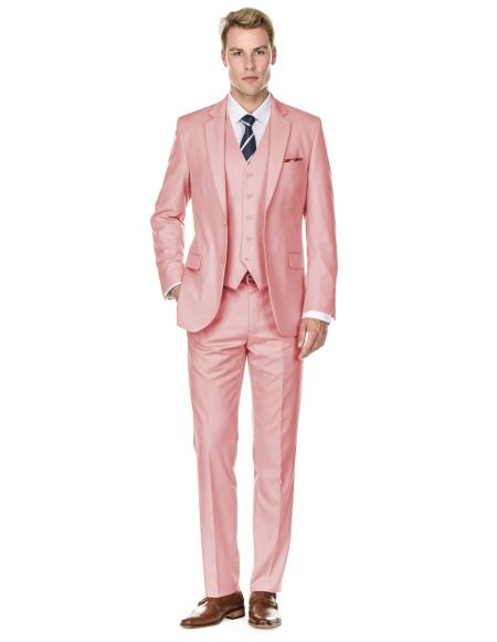 Retro Paris Suits - Retro Paris - Retro Mens LT Pink Suits - Style "Same As Whats on the that Page" - Slim Fit Cut