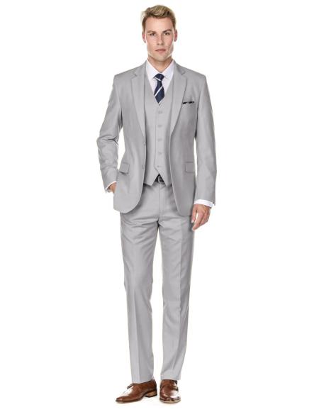 Retro Paris Suits - Retro Paris - Retro Mens LT Silver Suits - Style "Same As Whats on the that Page"