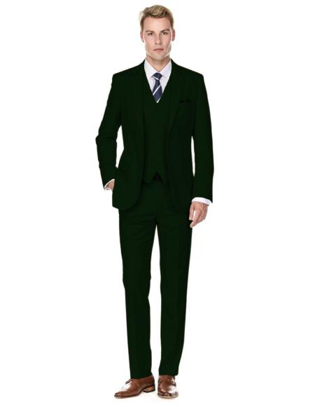 Retro Paris Suits - Retro Paris - Retro Mens Forest Green Suits - Style "Same As Whats on the that Pag