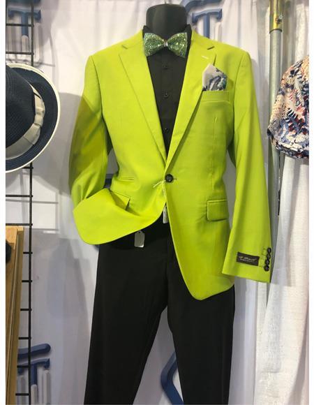 Mens Light Green Suit - Neon Green Suit