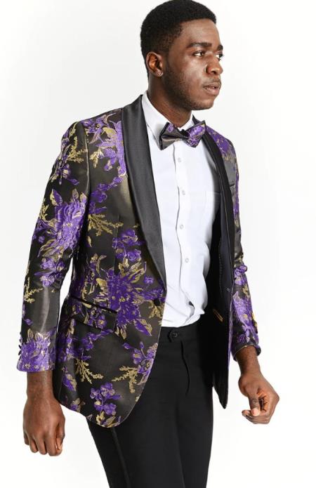 Big and Tall Mens Tuxedos Jacket - Big and Tall Dinner Jacket Bowtie Included - For Big Guys