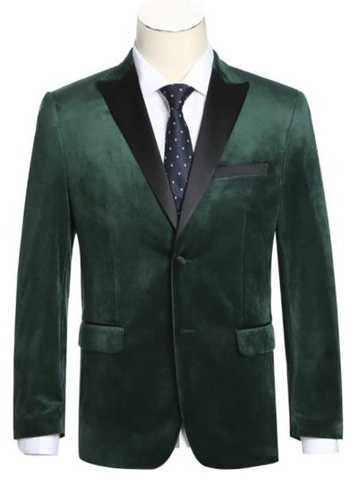 Emerald Green Tuxedo - Green Blazer - Shawl Collar