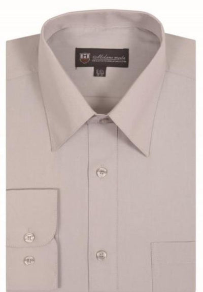Mens Silver Dress Shirt