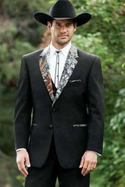 Army Green Tuxedo - Patterned - Two Toned Vested Olive Green Tuxedo