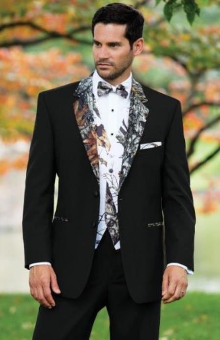 Army Green Tuxedo - Patterned - Two Toned Vested Olive Green Tuxedo