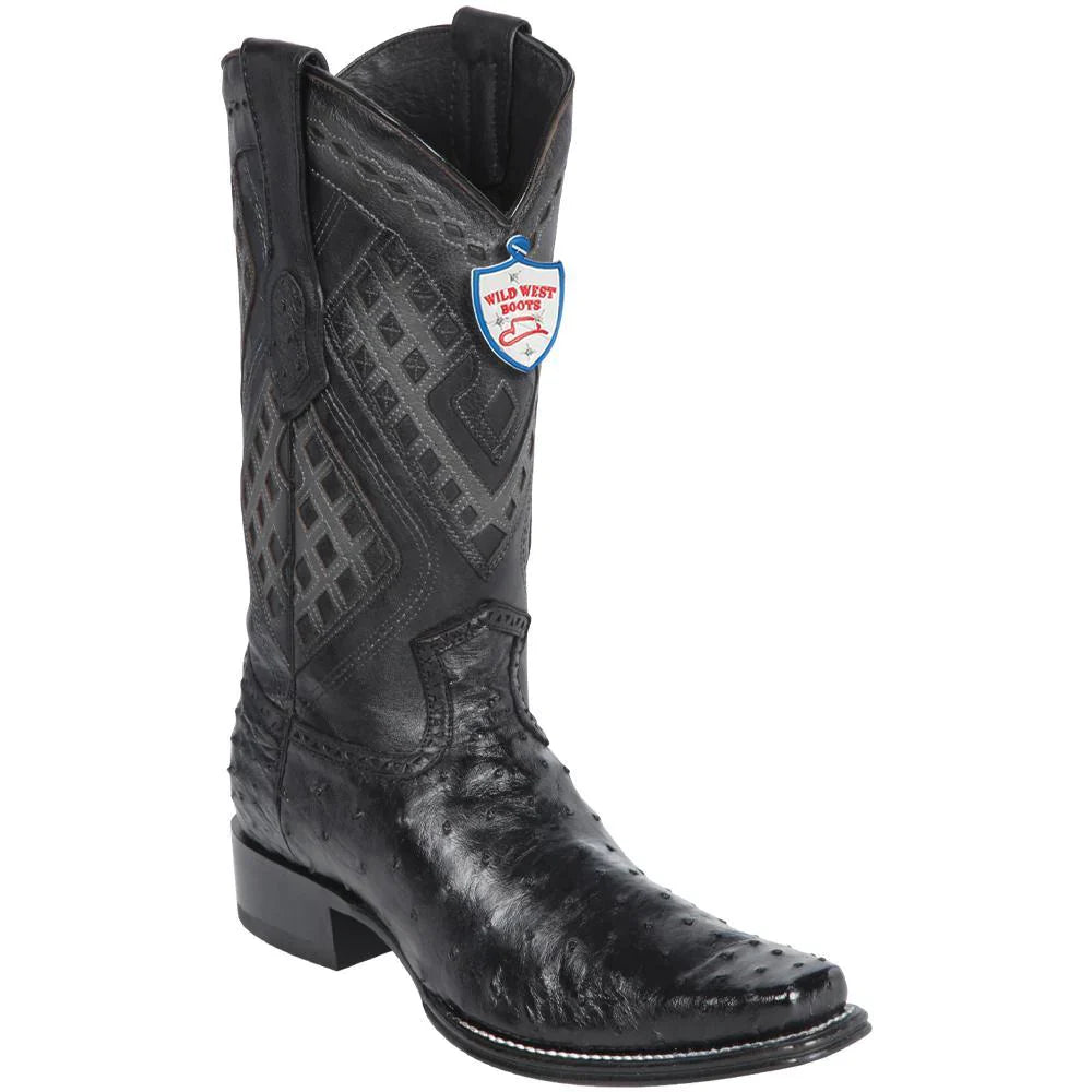 Wild West Ostrich Leather Versace Toe Boots