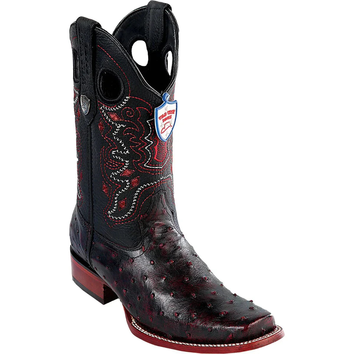 Wild West Botas de Avestruz Horma Rodeo Boots