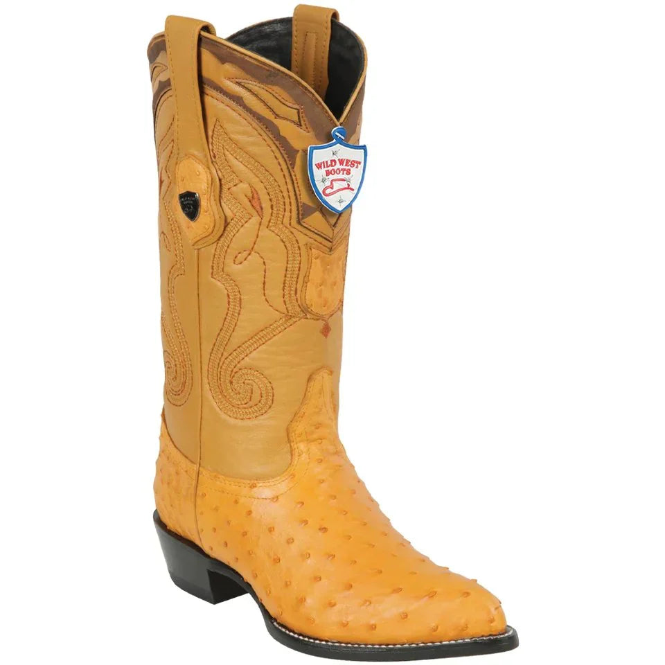 Wild West Botas de Avestruz Horma Puntal by El Charro Famoso
