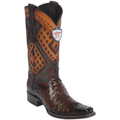 Wild West Ostrich Leather Versace Profile Boots
