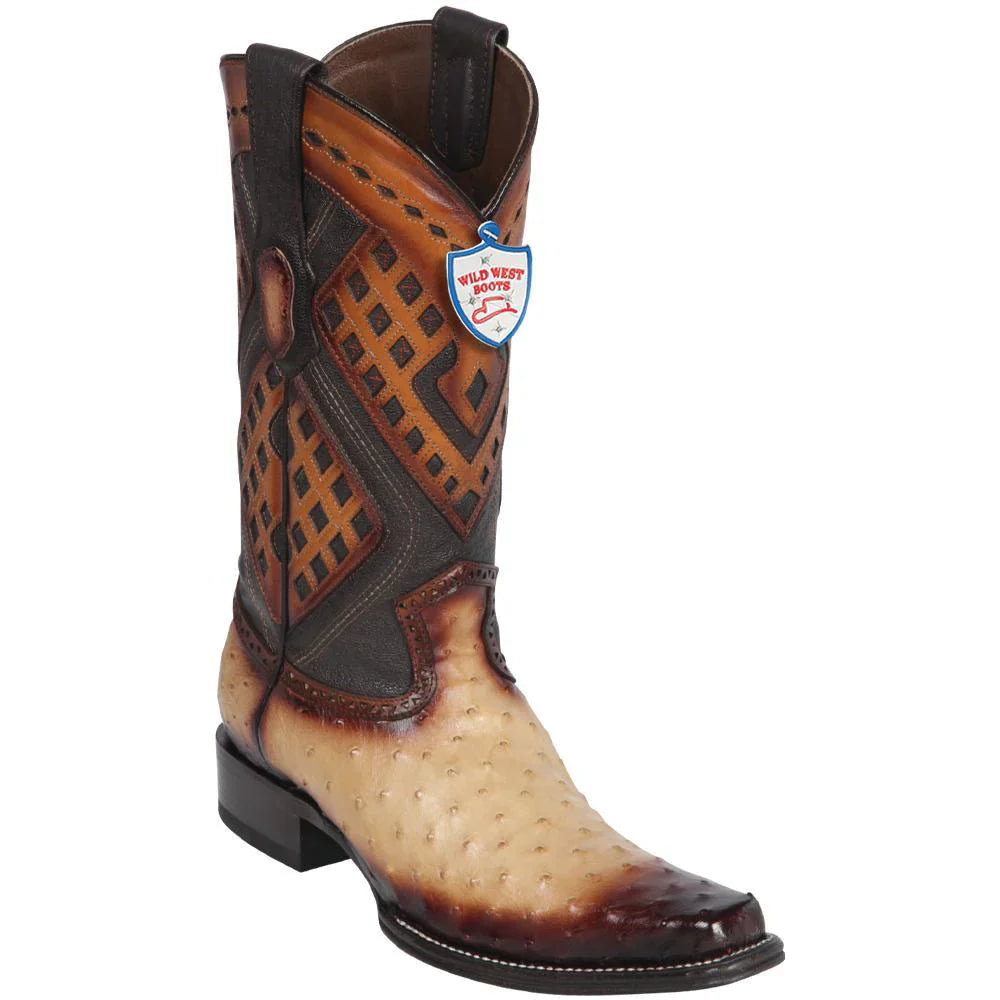 Wild West Ostrich Boots Versace Last