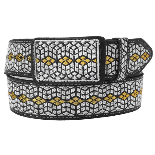 Cinto Vaquero Bordado Ancho 2”