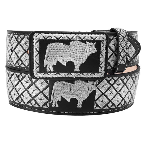 Cinto Vaquero Bordado Ancho 2”