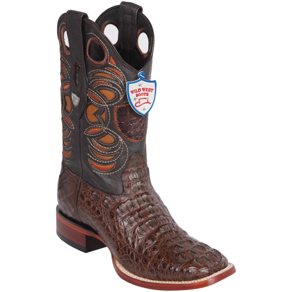 Wild West Botas de Cocodrilo Rodeó Boots