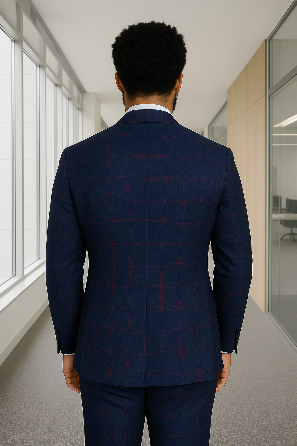 Modern Fit Italian Wool Three Piece Suit