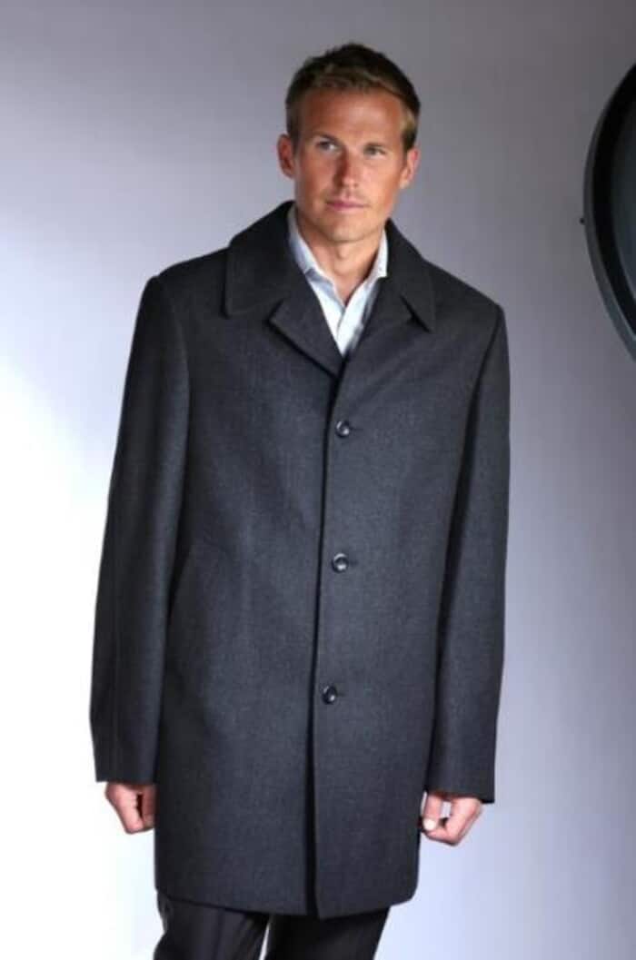 Jean-Paul Germain Big & Tall Wool Blend Car Coat