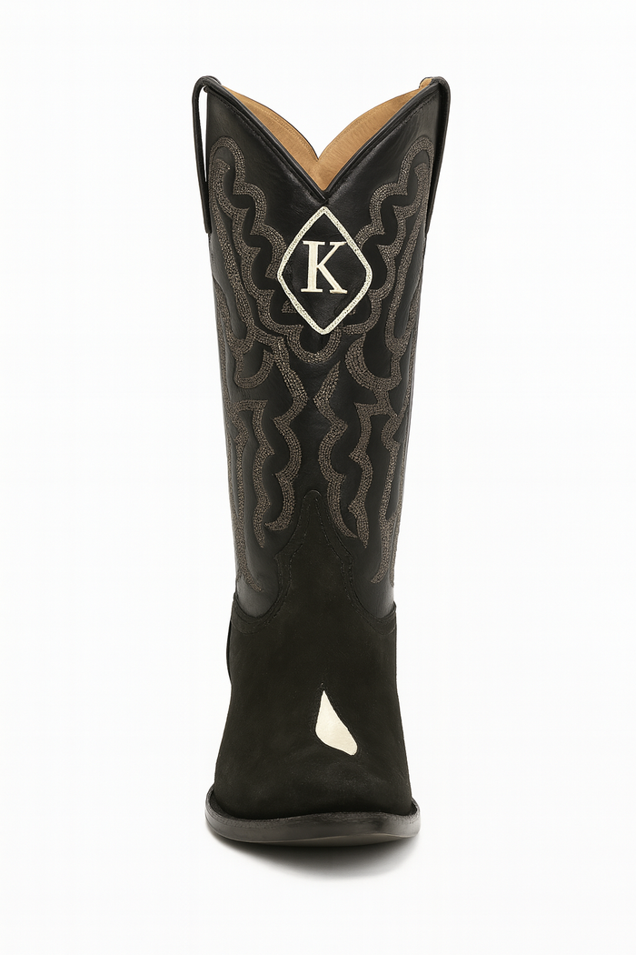 King Exotic Boots Black Snip Toe Genuine Stingray mantarraya skin Skin Western Cowboy Dress Cowboy Botas de mantarraya - Mantarraya boots Cheap Priced For Sale Online